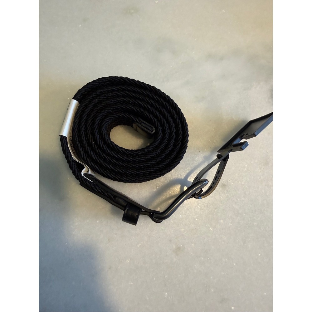 Nike Braided Stretch Belt Mens Medium 34-36 Black Woven PS5045001A